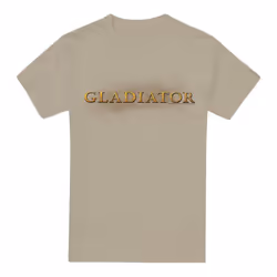 Gladiator Mens Logo T-Shirt - M, Sand