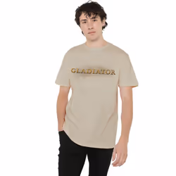 Gladiator Mens Logo T-Shirt - M, Sand