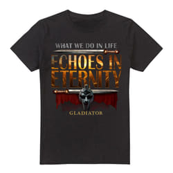 Gladiator Mens Echoes In Eternity T-Shirt - XL, Black