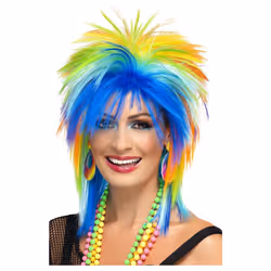 Smiffys Womens/Ladies 1980s Punk Wig