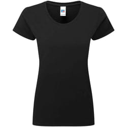 Russell Womens/Ladies Authentic Ringspun Cotton Classic T-Shirt - XS, Black