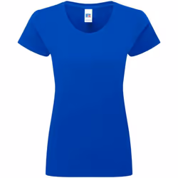 Russell Womens/Ladies Authentic Ringspun Cotton Classic T-Shirt - S, Bright Royal