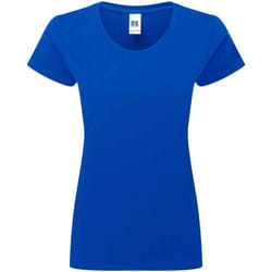 Russell Womens/Ladies Authentic Ringspun Cotton Classic T-Shirt - XS, Bright Royal