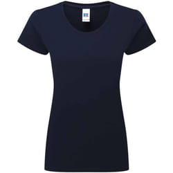 Russell Womens/Ladies Authentic Ringspun Cotton Classic T-Shirt - L, French Navy
