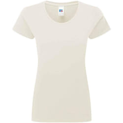 Russell Womens/Ladies Authentic Ringspun Cotton Classic T-Shirt - XS, Natural