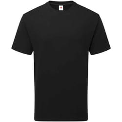 Fruit of the Loom Unisex Adult Cotton T-Shirt - S, Black