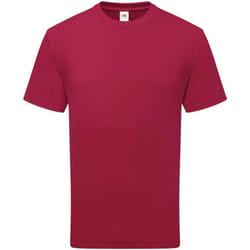 Fruit of the Loom Unisex Adult Cotton T-Shirt - M, Cranberry