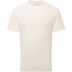 Fruit of the Loom Unisex Adult Cotton T-Shirt - L, Natural