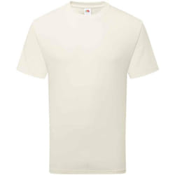 Fruit of the Loom Unisex Adult Cotton T-Shirt - L, Natural