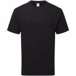 Fruit of the Loom Unisex Adult Cotton T-Shirt - M, Black