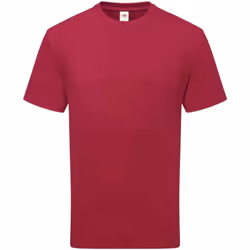 Fruit of the Loom Unisex Adult Cotton T-Shirt - S, Cranberry