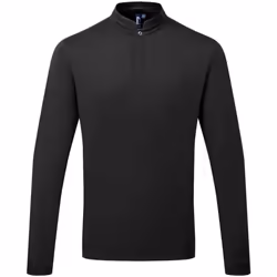 Premier Mens Essential Coolchecker Long-Sleeved Chef Shirt - 4XL, Black