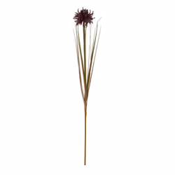 Hill Interiors Aster Spider Chrysanthemum Artificial Flower - One Size, Burgundy