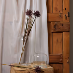 Hill Interiors Aster Spider Chrysanthemum Artificial Flower - One Size, Burgundy