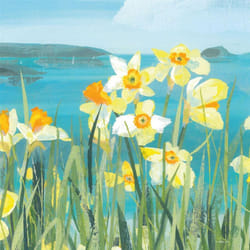 Claire Henley Coastal Spring Stretched Canvas - 40.5cm x 40.5cm x 4cm, Multicoloured