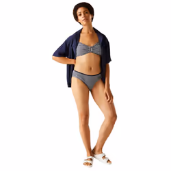 Regatta Womens/Ladies Aceana Seeksucker Bikini Bottoms - 18 UK, Navy/White
