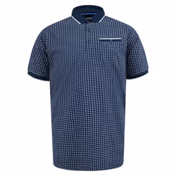 Duke Mens D555 Coventry AOP Polo Shirt - S, Navy