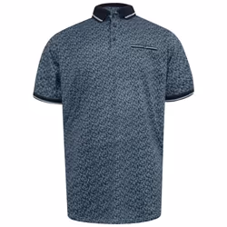 Duke Mens D555 Woolwich AOP Polo Shirt - S, Blue