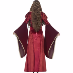 Smiffys Womens/Ladies Deluxe Medieval Queen Costume - L, Red