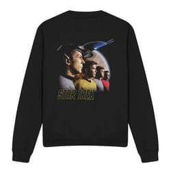Star Trek Unisex Adult Forward to Adventure Sweatshirt - XXL, Black