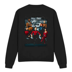 Star Trek Unisex Adult 25th Anniversary Sweatshirt - M, Black