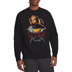 Star Trek Unisex Adult Good Day to Die Sweatshirt - XXL, Black