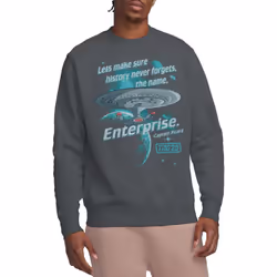Star Trek Unisex Adult Never Forget Sweatshirt - S, Charcoal