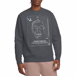 Star Trek Unisex Adult Join the Search Sweatshirt - XL, Charcoal