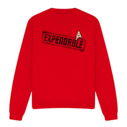 Star Trek Unisex Adult Expendable Sweatshirt - S, Red