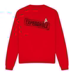 Star Trek Unisex Adult Expendable Sweatshirt - XXL, Red