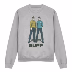 Star Trek Unisex Adult Sup Sweatshirt - L, Sport Heather