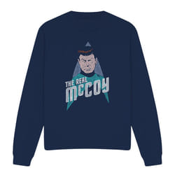 Star Trek Unisex Adult The Real McCoy Sweatshirt - XL, Navy