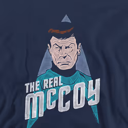 Star Trek Unisex Adult The Real McCoy Sweatshirt - XL, Navy