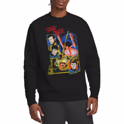 Star Trek Unisex Adult Eye of the Storm Sweatshirt - L, Black