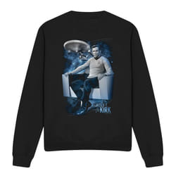 Star Trek Unisex Adult Captain's Chair Sweatshirt - L, Black