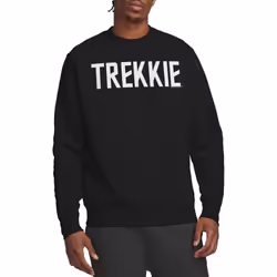 Star Trek Unisex Adult Trekkie Sweatshirt - XXL, Black