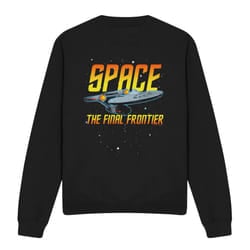 Star Trek Unisex Adult Space Sweatshirt - S, Black