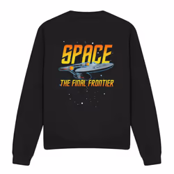 Star Trek Unisex Adult Space Sweatshirt - M, Black