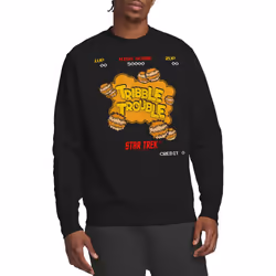 Star Trek Unisex Adult Tribble Trouble Sweatshirt - S, Black