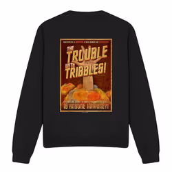 Star Trek Unisex Adult Tribbles: The Movie Sweatshirt - S, Black