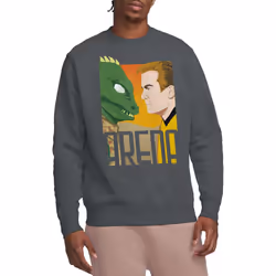 Star Trek Unisex Adult Arena Sweatshirt - L, Charcoal