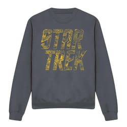 Star Trek Unisex Adult Schematic Logo Sweatshirt - XXL, Charcoal