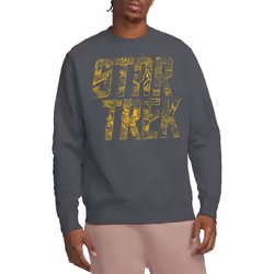 Star Trek Unisex Adult Schematic Logo Sweatshirt - XXL, Charcoal