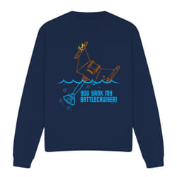 Star Trek Unisex Adult Battlecruiser Sweatshirt - S, Navy