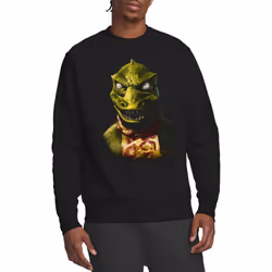 Star Trek Unisex Adult Gorn Bust Sweatshirt - M, Black