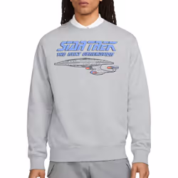 Star Trek Unisex Adult The Next Generation Distressed Sweatshirt - XXL, Sport Heather
