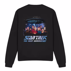 Star Trek Unisex Adult Space Group Sweatshirt - S, Black