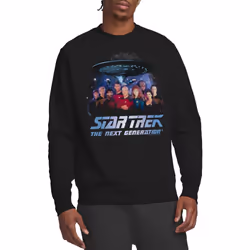 Star Trek Unisex Adult Space Group Sweatshirt - S, Black