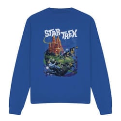 Star Trek Unisex Adult Battle Vulcan Sweatshirt - S, Royal Blue