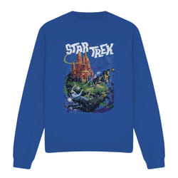 Star Trek Unisex Adult Battle Vulcan Sweatshirt - XXL, Royal Blue